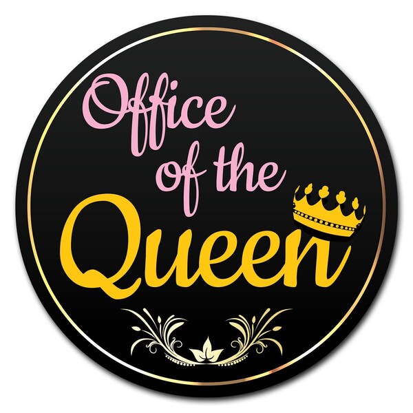 Signmission Office Of The Queen Circle Vinyl Laminated Decal D-36-CIR-Office of the Queen - main